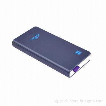 Power Bank with 6,000mAh True Capacity, Li-polymer Battery, Looks Like A Book, Private Mode